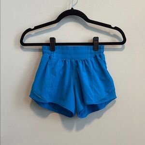 Vibrant Blue Lululemon Athletic Shorts with Elastic Waistband